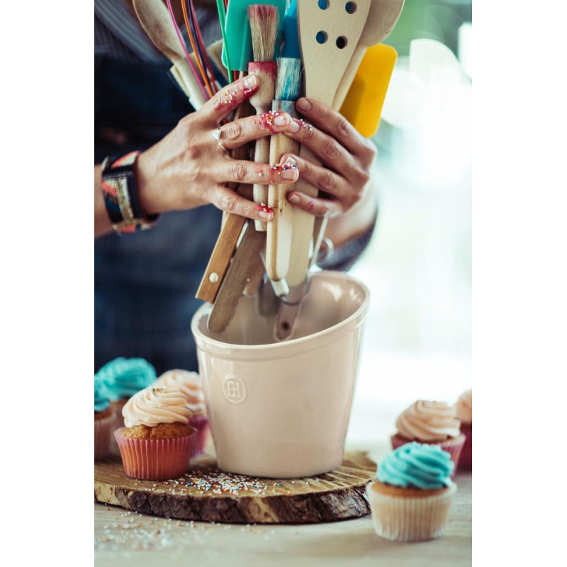 Set Essentiel : Poggiacucchiaio | Vaso per utensili - Carbone